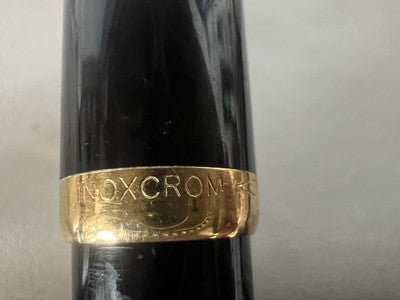 🔴 Matita meccanica INOXCROM lacca nera profili dorati