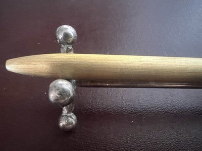 🔴 COLUMBUS penna sfera mini corpo dorato a scatto scrive vintage