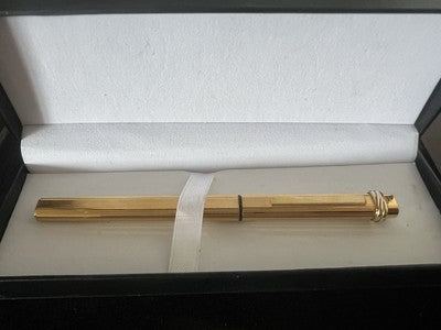 Cartier Pen Fountain Pen Vendome Trinity Pen F Plated Gold A
