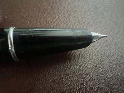 🔴 AURETTA penna stilografica nera By Aurora con cartucce vintage 1970 P