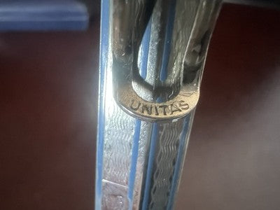 🔴 SARASTRO matita meccanica Unitas guilloché triangolo rilievo mine vintage