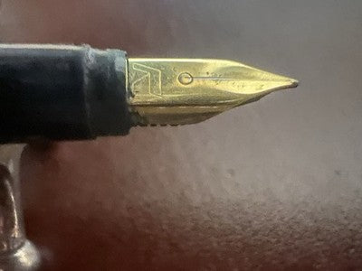 Ronson Pen Fountain Pen Lacquer Black Pen (M) Box Garaniza Vintage