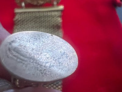 Chaîne Montre Poche Victorienne Avec Sceau Vierge Pinchbeck Antique 1800 N4