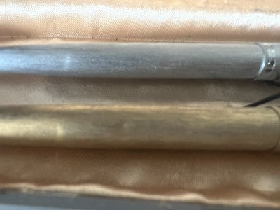 Aurora Stifte Kugel 98 Chrom Und Gold Mit Schleife Scrivo 2 Stifte 