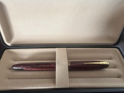 🔴 ASTURA penna stilografica 82 celluloide pulsante di fondo scrive vintage '50