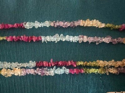 Collares De Cristales Perlas Piedras Pulsera Bisutería Vintage N.3 