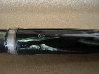 🔴 MONTEGRAPPA penna stilografica EXTRA celluloide pulsante fondo scrive vintage