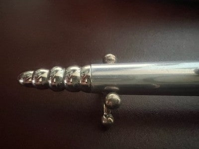 🔴 JEAN PIERRE LEPINE penna sfera ZIG ZAG francese cromata scrive vintage