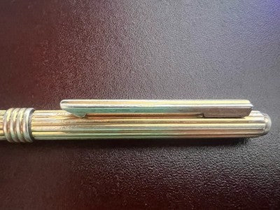 🔴 DIOR penna sfera ARGENTO MASSICCIO 925 a rotazione scrive vintage