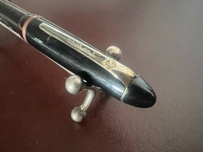 Linz Stylo-Plume Stylo à Plume Noire Piston Or 14 KT Écrit Vintage 