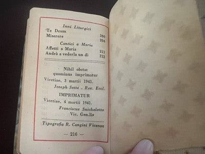 Gebetbuch „Licht des Göttlichen“, 1941, Hardcover, Mosaik-Effekt, Perlmutt 