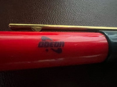 Auretta Stylo à Plume + Sphère Set Rouge Publicitaire Avec Boîte NOS 