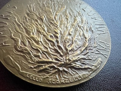 🔴 Medaglia VATICANO Papa PAOLO VI Alumna amoris 14 ottobre 65 bronzo FDC