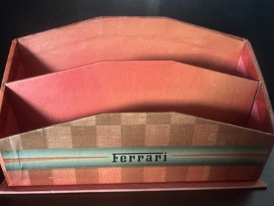 Ferrari Pocket Document Desk Original Red A Chess Vintage Office