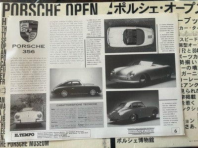 Porsche 356 Affiches Impressions 35x25 Le Temps Original Vintage 10 Pièces