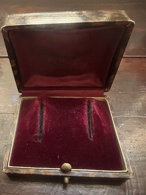 🔴 Matranga Liberty 1940 antique jewelry box, earring case, case
