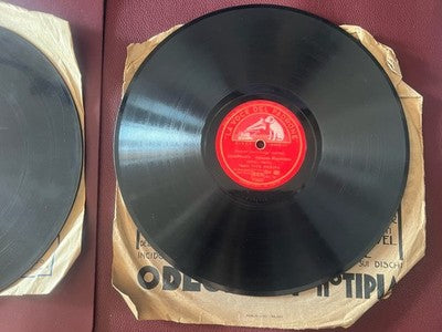🔴 Dischi LA VOCE del PADRONE 78 giri ceralacca Tito Schipa Guardame grammofono