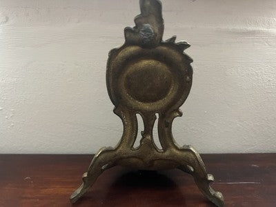 🔴 Espositore orologio tasca gancio vano a conchiglia ottone massiccio vintage