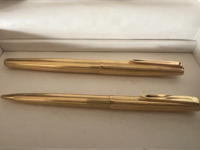 Aurora Stylo-Plume Stylo à Plume Et Sphère 98 Or F Scrivono Plaqué Vintage