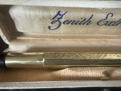 🔴 ZENITH penna stilografica pennino ORO 14K e matita meccanica vintage 50