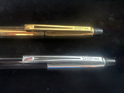 🔴 WATERMAN penne sfera vintage Set oro e nero/cromo meccanismo a scatto vintage