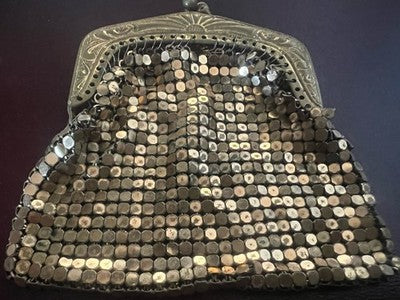 Geldbörse Mit Goldener Metallmasche Belle Époque Vintage