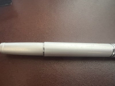 🔴 A.G. SPALDING & BROS penna stilografica RF lacca cromata satinata pennino F