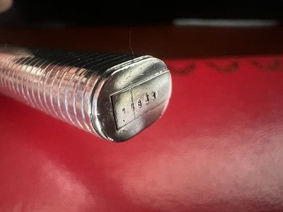 Cartier Füllfederhalter Vendome Trinity Silber Fest 925 Patronen Vintage 1