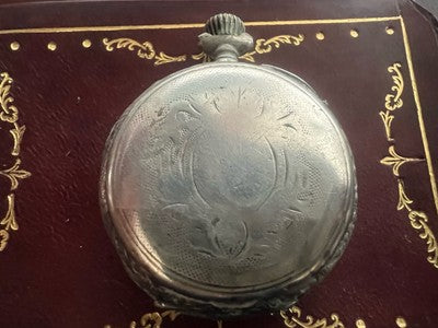 Montre Poche Argent 800 Femme Levier-Dos De Examen Pièces Vintage 13 