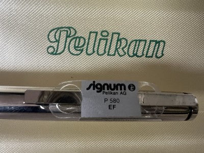 🔴 PELIKAN penna stilografica P580 Signum pennino oro EF con garanzia vintage