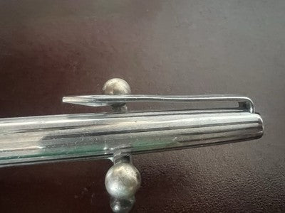 Aurora Pen Sphere Mille Stripe Chrome Marking Vintage Years 1960 C