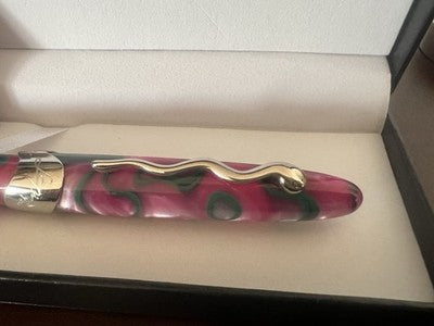 Lápiz Jean Pierre Lépine Pluma Fuente Samba 1993 Rosa Verde Nib M Nuevo NOS