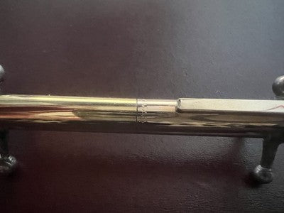 PLUMA OMAS Esfera Dorada Metal Brillante Italia Escribe Vintage Años '70
