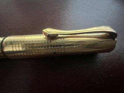 Record Stylo-Plume Stylo à Plume Stylo Plume Or 14KT Bouton Écrit Vintage B