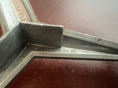 Armes MERCEDES Voiture Emblème Écrit Logo Plaque Original A 