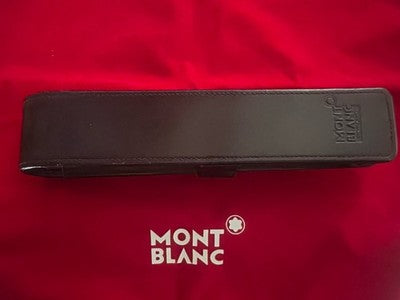 Montblanc Füllfederhalter mit Etui, Kugelhaut, Mokka, Dunkelbraun, 1 Stück 