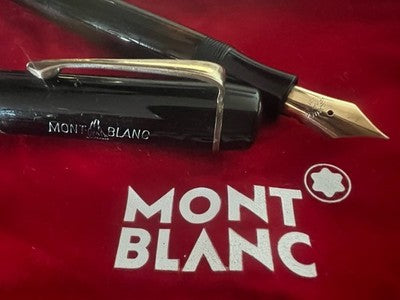 🔴 MONTBLANC penna stilografica 334 ½ a pistone pennino ORO vintage guerra 1939
