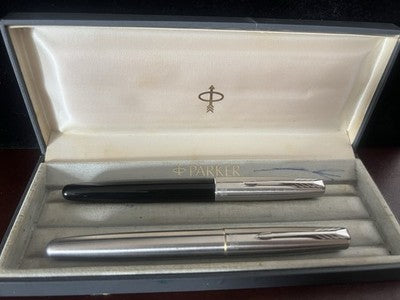 🔴 PARKER penna stilografica e sfera refill roller Frontier scrivono