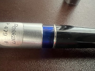 Pelikan Stift Füllfederhalter P479 Feder Chrom F Patrone Schreibt Vintage