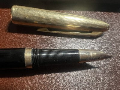 🔴 PEN CO penna stilografica 53 pennino a diamante ORO 14 kt vintage Penco G