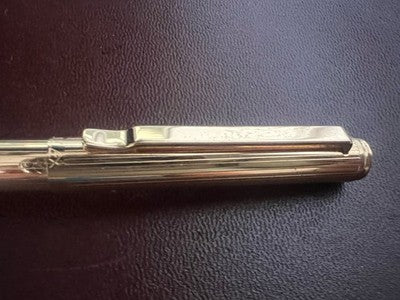 Lalex Set Stylo-Plume Sphère Or + Porte-Clé 500 Lire Avec Trousse Vintage