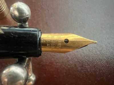 🔴 INVICTA penna stilografica vintage cappuccio metallo a pistonescrive vintage