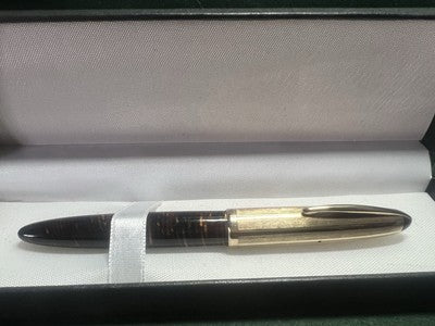 Anchor Pen Fountain Pen Celluloid Push Button Pen Original Gold Vintage