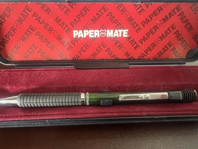 🔴 PAPERMATE penna sfera 90° DYNAGRIP verde Giappone istruzioni vintage