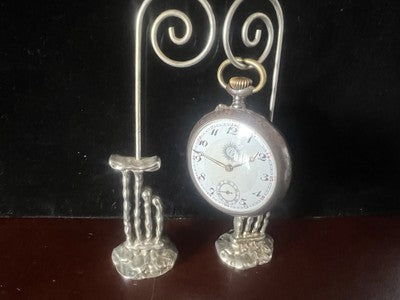Displays Watches Pocket Chrome Carries Watch Stylized Original Vintage