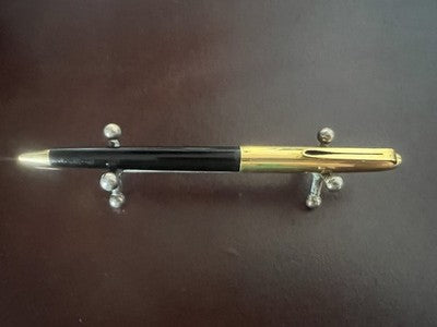 Aurora Stift Kugel Serie Adler Schwarz Vergoldet Schreibt Perfekt Vintage 