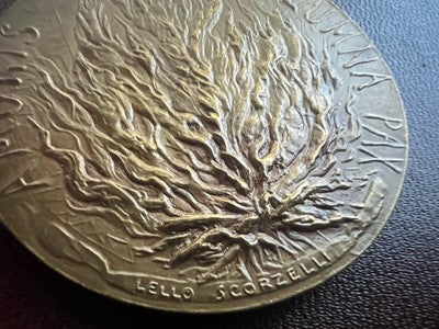 🔴 Medaglia VATICANO Papa PAOLO VI Alumna amoris 14 ottobre 65 bronzo FDC