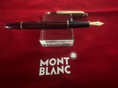 🔴 MONTBLANC penna stilografica Meisterstuck 144 Bordeaux pennino oro M Germany