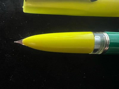 🔴 LASTILO penna stilografica verde gialla fluo con pistone mai usata vintage