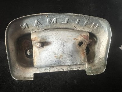 🔴 HILLMAN fregio cofano con luce targa Lucas 467/2 metallo originale vintage